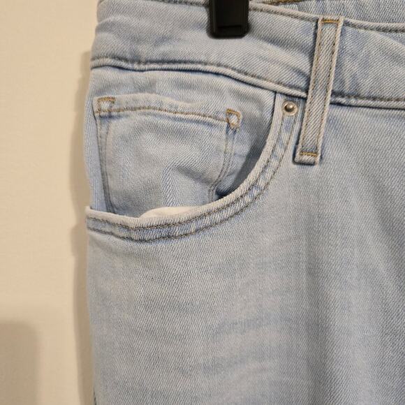Levi Strauss & Co Women’s High Rise Light Wash Distressed Skinny Jeans Size 30 - Picture 7 of 11